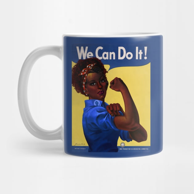 African American Rosie the Riveter We Can Do It Poster by reapolo